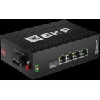 Коммутатор промышленный неуправляемый U-1GX/SFP-4GTP, 1 порт 1000Base-X SFP, 4 порта 10/100/1000Base-T(X) RJ45 c PoE, монтаж на динрейку TSX EKF