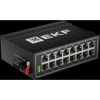 Коммутатор промышленный неуправляемый U-16T, 16 портов 10/100Base-T(X) RJ45, монтаж на динрейку TSX EKF