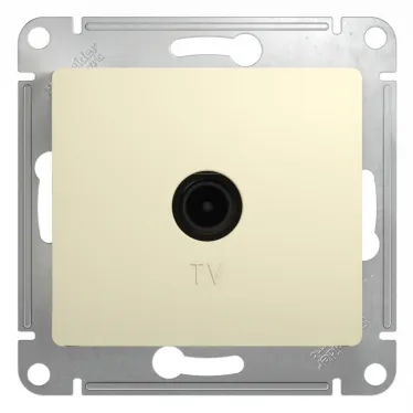 GLOSSA Розетка телевизионная TV в рамку 1дБ бежевая