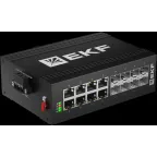 Коммутатор промышленный неуправляемый U-8GX/SFP-8GT, 8 портов 1000Base-X SFP, 8 портов 10/100/1000Base-T(X) RJ45, монтаж на динрейку TSX EKF