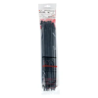 Хомут P6.6 стандартный черный 4.8x250 (50шт) FlexLock PROxima