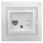 Розетка информационная RJ45, СУ, б.л., Plano, белый, 1Э-303-01