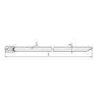 Стяжка стальная СКС «X-Treme (304) 7.9x400
