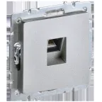                  BRITE Розетка компьютерная RJ45 кат.5E РК10-БрА алюминий
               