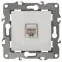 Розетка информационная RJ45, Эра12, слоновая кость, 12-3107-02