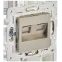 SKANDY Розетка компьютерная двойная RJ45 кат.6 SK-K04Sh шампань IEK