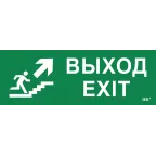 Этикетка самоклеящаяся 280х100мм ''Выход/лестница вверх/фигура'' IEK