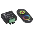                  Контроллер с ПДУ радио RGB 3 канала 12В 4А 144Вт черный IEK
               