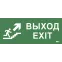 Этикетка самокл. 330х140мм Выход/лест. вверх/фигура IEK