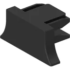 Заглушка пластиковая черная для шинопровода CAB1003