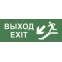 Этикетка самоклеющаяся 200х60мм Выход/лестница вниз/фигура DPA/DBA INFO-DBA-013