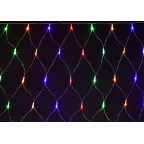 LIGHTING Гирлянда сеть 1,5х1,5м 160 светодиодов RGB IP20 прозрачный шнур 3м 230В контроллер 8 сцен IEK
