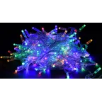                  LIGHTING Гирлянда нить 10м 100 светодиодов RGB свет IP44 прозрачный шнур 3м 230В контроллер 8 сцен IEK
               