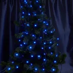 Гирлянда линейная LED синий 2м с контроллером