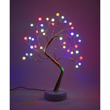 Декоративный светильник Дерево с самоцветами h 45 см, мультиколор, 36 LED, 3*АА, IP20 ЕGNID - 36M