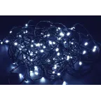                  LIGHTING Гирлянда нить 10м 100 светодиодов белый свет IP20 зеленый шнур 1,5м 230В контроллер 8 сцен IEK
               