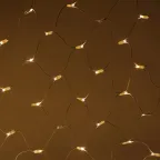 Светодиодная новогодняя гирлянда ERAPS-SKW1 сеть 2x3 м тёплый белый свет 300 LED белый кауч.