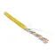 Витая пара U/UTP кат 5e 4 пары AWG24 solid IN LSZH нг(А)-HF желтый 100м