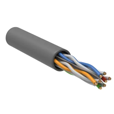 Витая пара U/UTP кат 6 4х2х24AWG PATCH LSZH 305м серый