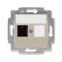 Розетка информационная Levit RJ45 категория 5e и заглушка кофе макиато