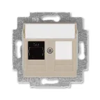                  Розетка информационная Levit RJ45 категория 5e и заглушка кофе макиато
               