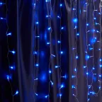                  Гирлянда занавес LED синий 2х1.5м IP44
               