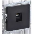 BRITE Розетка компьютерная RJ45 кат.6 РК11-БрЧ черный IEK