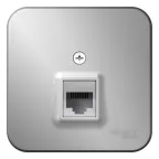                  Розетка BLANCA наружная компьютерная RJ45, кат.5e, с изолирующей пластиной, алюминий
               