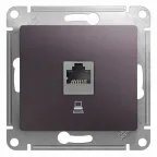                  GLOSSA Розетка компьютерная RJ45 категория 5E механизм сиреневый туман
               