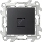                  Розетка RJ45 кат 5e UTP, графит
               
