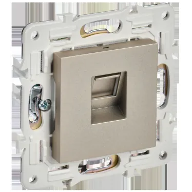 SKANDY Розетка компьютерная RJ45 кат.6 SK-K02Sh шампань IEK