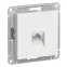 ATLASDESIGN РОЗЕТКА компьютерная RJ45, кат. 6A, механизм, БЕЛЫЙ