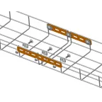 Пластина соединительная для проволочного лотка