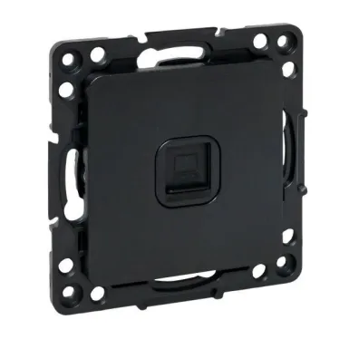 Стокгольм Механизм Розетки RJ-45 1-местной черный