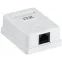 Розетка информационная настенная RJ45 кат. 6 UTP 1-порт