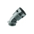 Муфта 45 градусов 23м труба-коробка DN М25х1.5 полиамид черная