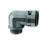 Муфта 90 градусов труба-коробка DN 48 мм М50х1.5 полиамид черный