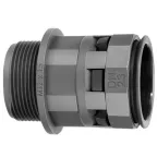 Муфта труба-коробка DN 48 мм М50х1.5 полиамид черный
