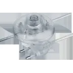 Шнур NPS-FS01-170-2x0.5-TR 1.7м с выкл. прозр. Nav