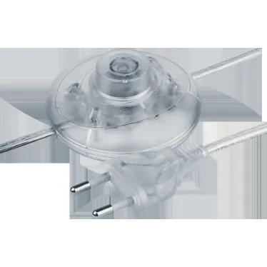 Шнур NPS-FS01-170-2x0.5-TR 1.7м с выкл. прозр. Nav