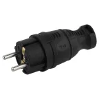                  Вилка каучуковая з/з прямая 16A IP44 черная V8-B-IP44
               