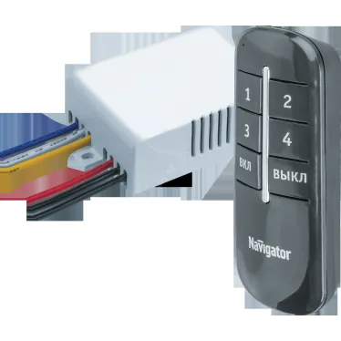 Выключатель Navigator 61 760 NRC-SW01-1V1-4 с пультом, 4 канала, 4х1000Вт