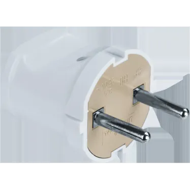 Вилка Navigator 61 358 NCA-PL01-6A-X-WH прямая без заземления белая