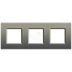 LivingLight Рамка прямоугольная 3 поста Серый шелк