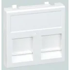                  Connect Адаптер на 2 RJ45 CJ545U(FM) CJ546U(FM) шторка 45х45мм SC графит
               