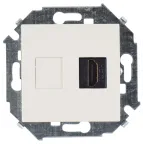                  Розетка HDMI v1.4 цвета слоновая кость S15
               