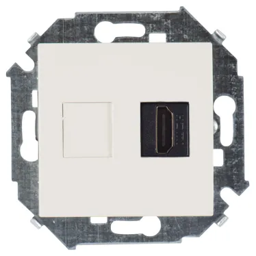 Розетка HDMI v1.4 цвета слоновая кость S15