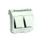 BRAVA Розетка компьютерная RJ45х2 категория 5е 2 разъема PcNet белая