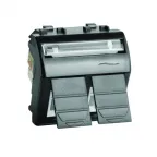                  Розетка компьютерная RJ45х2 категория 5е 2 разъема PcNET черная
               