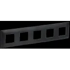                  SKANDY Рамка 5-местная SK-F05Bl черный IEK
               